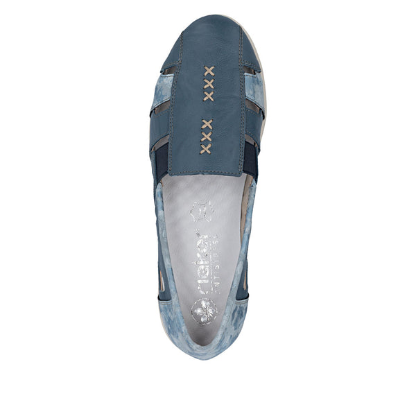 Rieker L5358-12 (Blue) - Women's