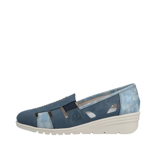 Rieker L5358-12 (Blue) - Women's