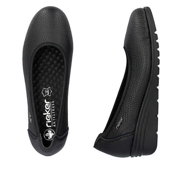 Rieker L5360-00 (Black) - Women's