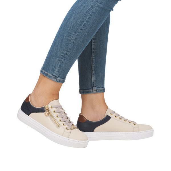 Rieker L59A1-60 (White/Navy) - Women's