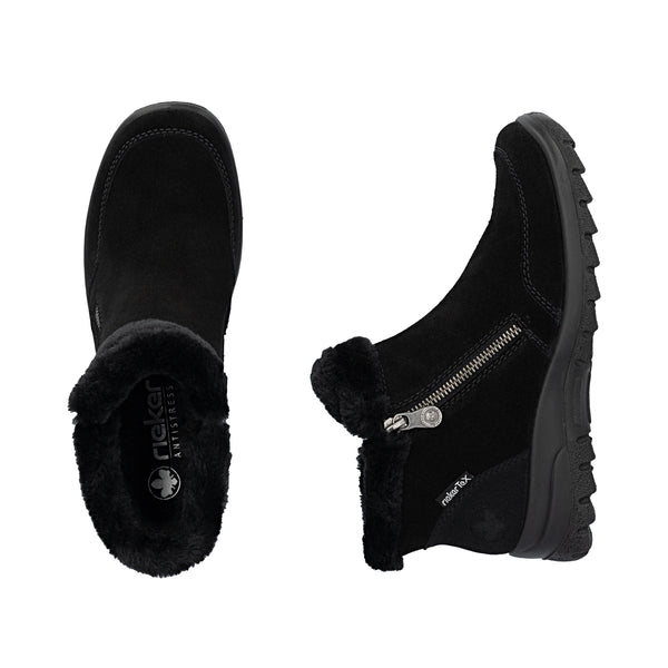 Rieker L7188-00 (Black) - Women's