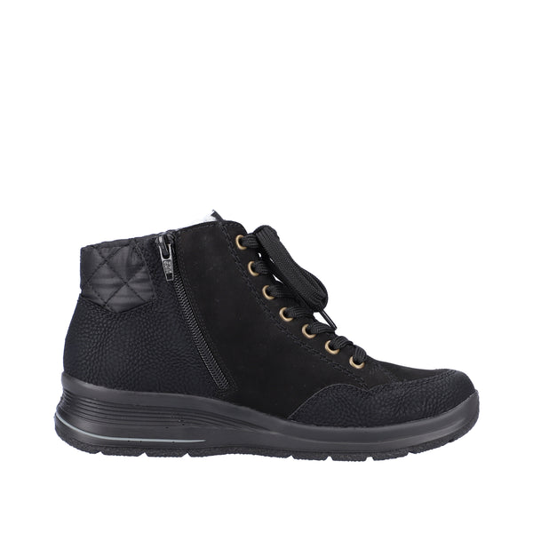 Rieker L7701-00 (Black) - Women's
