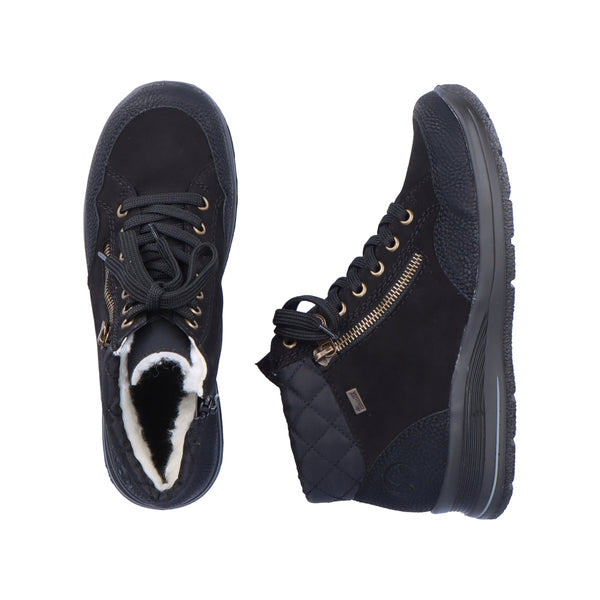 Rieker L7701-00 (Black) - Women's
