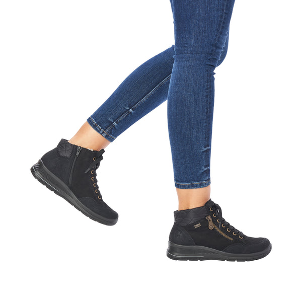 Rieker L7701-00 (Black) - Women's