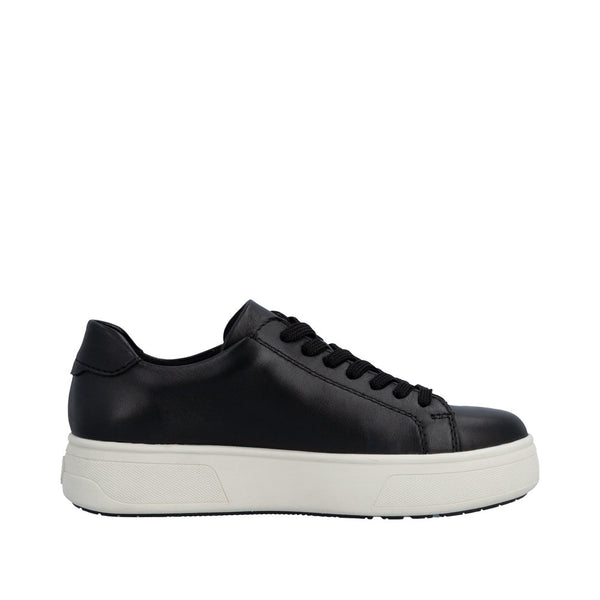 Rieker M7701-01 (Black Leather) - Women's