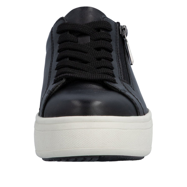 Rieker M7701-01 (Black Leather) - Women's