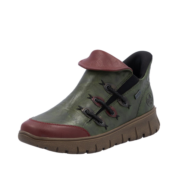 Rieker N1353-52 (Green/Red) - Women's
