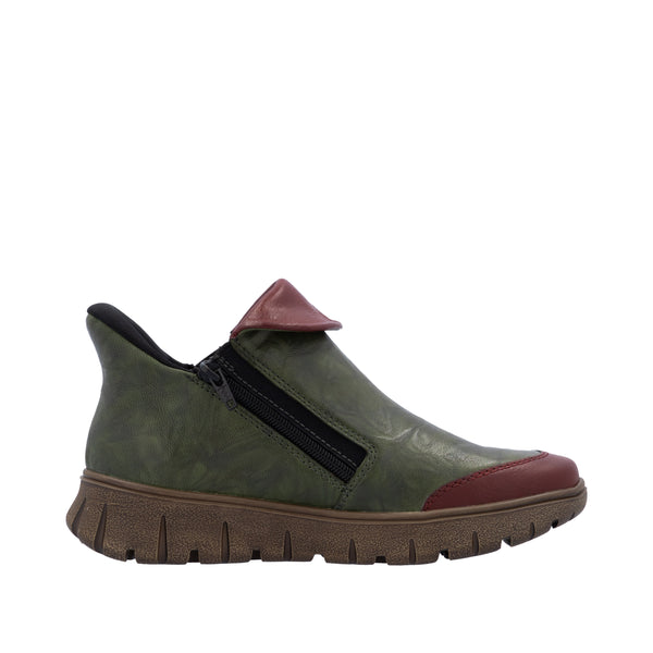 Rieker N1353-52 (Green/Red) - Women's