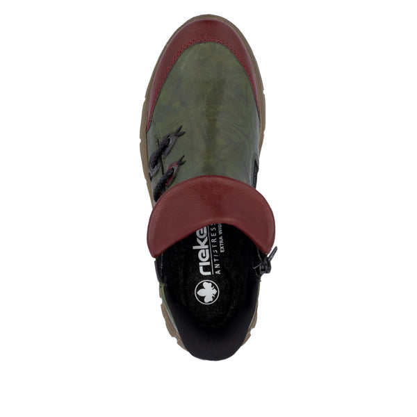 Rieker N1353-52 (Green/Red) - Women's