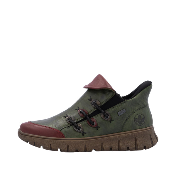 Rieker N1353-52 (Green/Red) - Women's