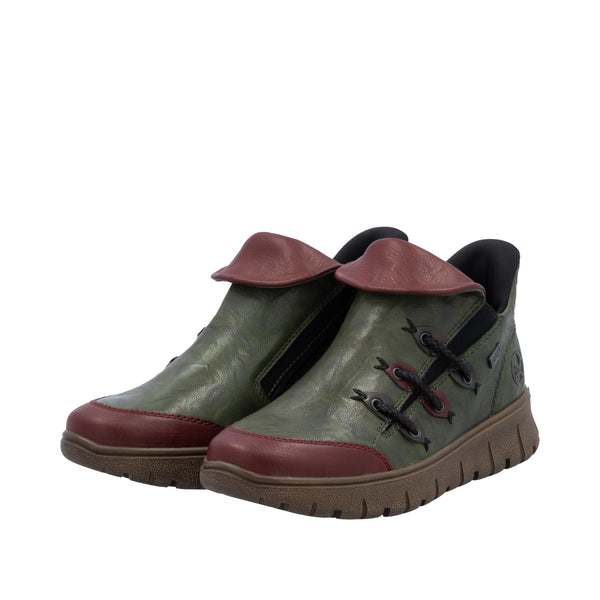 Rieker N1353-52 (Green/Red) - Women's