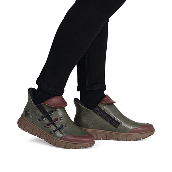 Rieker N1353-52 (Green/Red) - Women's