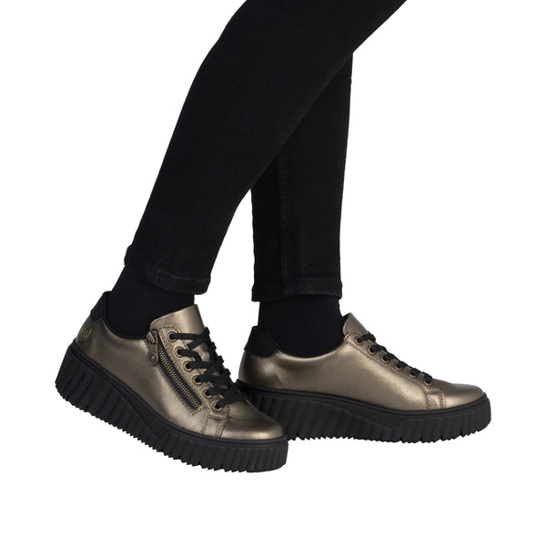 Rieker N2501-90 (Bronze) - Women's