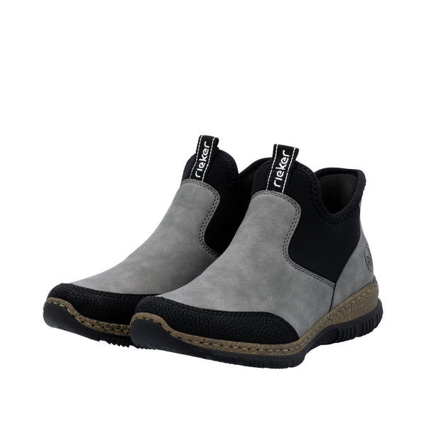 Rieker N3280-42 (Grey/Black) - Women's