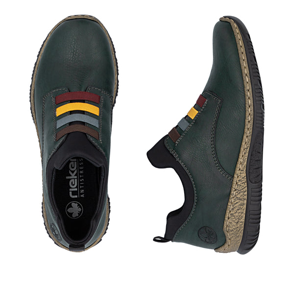 Rieker N32G7-54 (Green Multi) - Women's