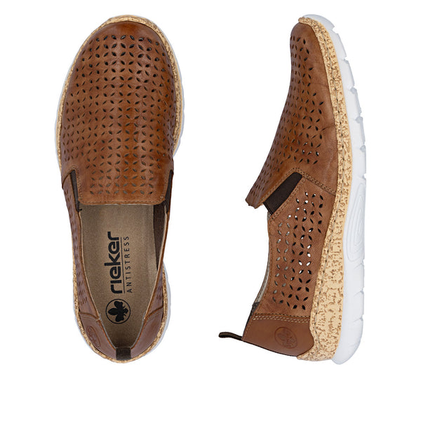 Rieker N4251-22 (Brown) - Women's
