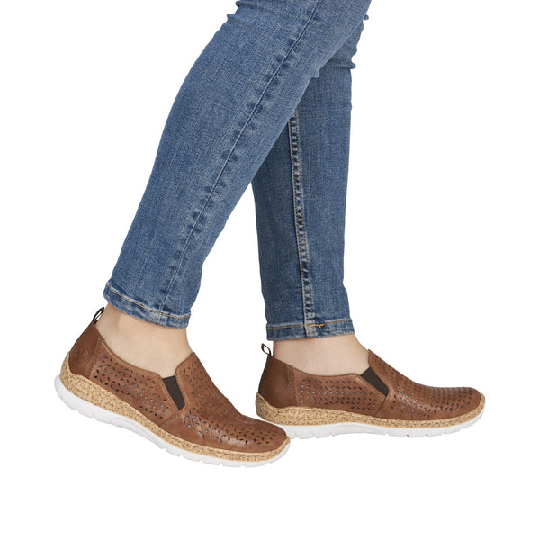 Rieker N4251-22 (Brown) - Women's