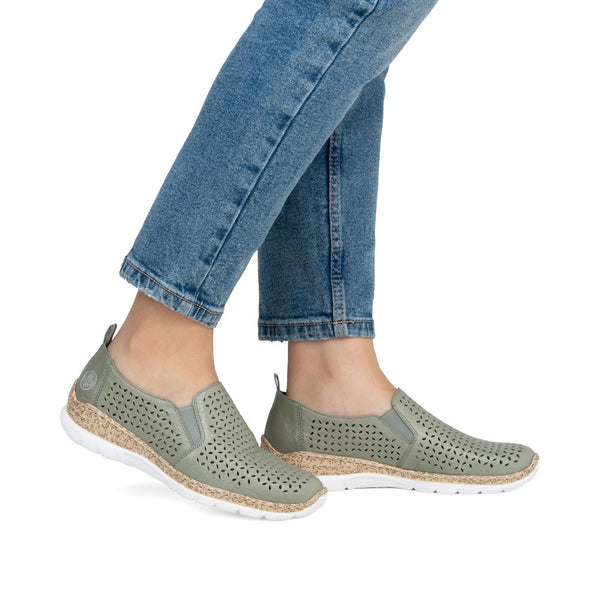 Rieker N4251-52 (Mint) - Women's