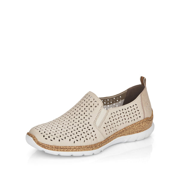 Rieker N4251-60 (Beige) - Women's