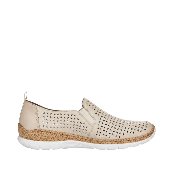 Rieker N4251-60 (Beige) - Women's