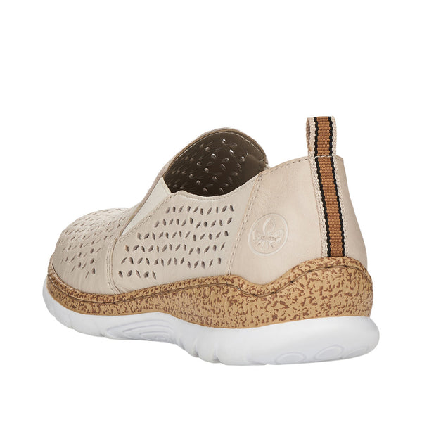 Rieker N4251-60 (Beige) - Women's