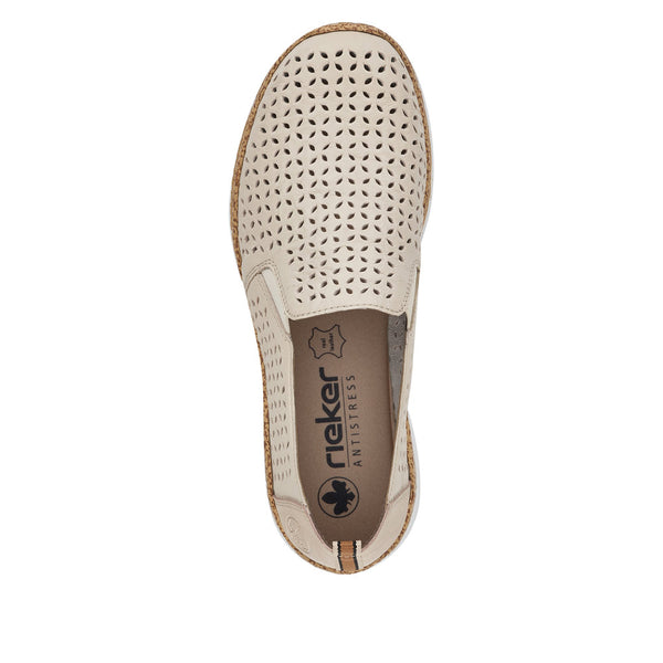 Rieker N4251-60 (Beige) - Women's