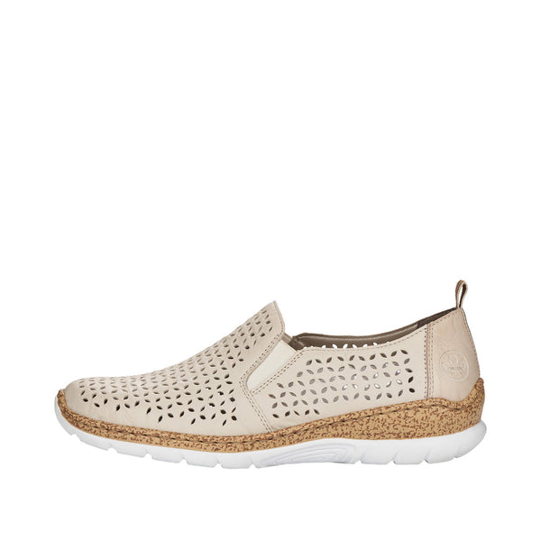 Rieker N4251-60 (Beige) - Women's
