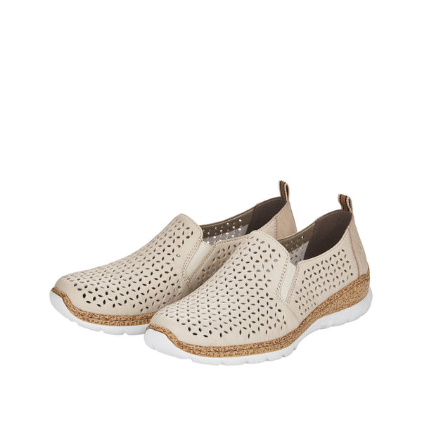 Rieker N4251-60 (Beige) - Women's