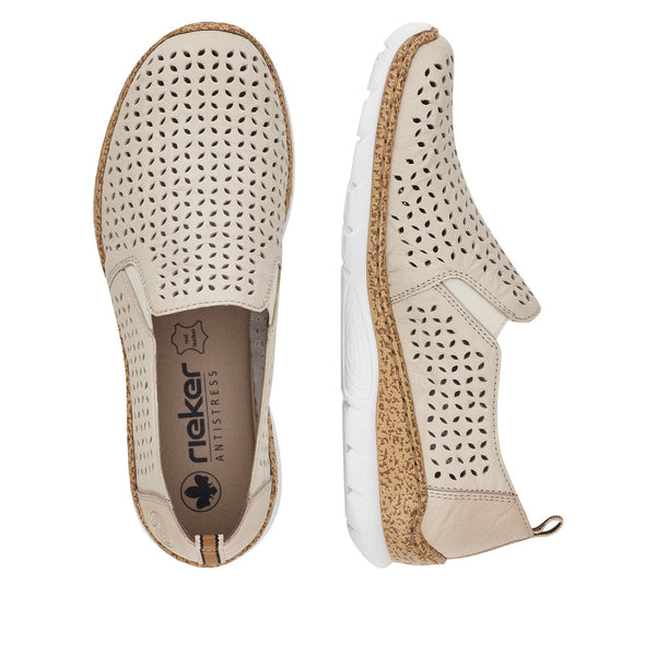 Rieker N4251-60 (Beige) - Women's