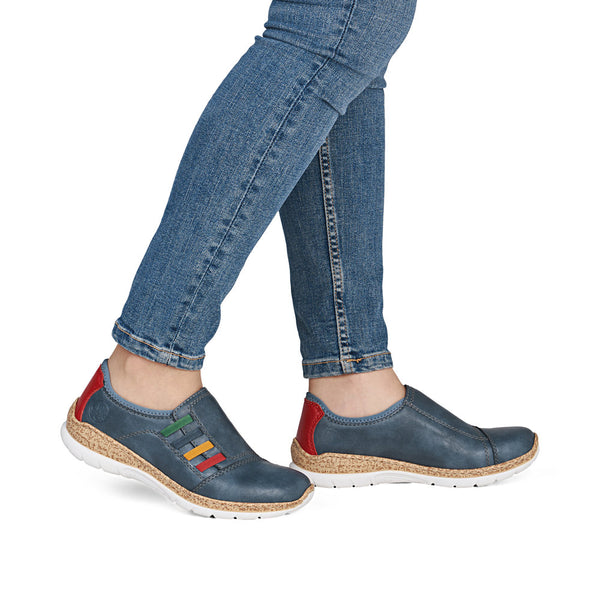 Rieker N4264-14 (Blue) - Women's