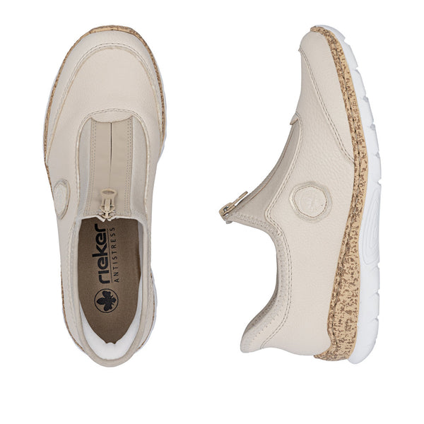 Rieker N42F7-60 (Beige) - Women's