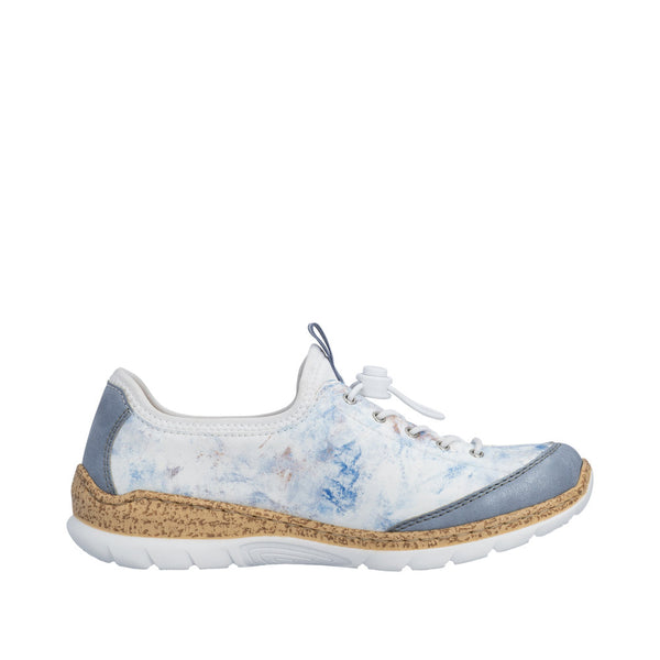 Rieker N42K6-90 (White/Blue) - Women's