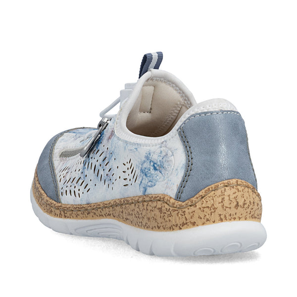 Rieker N42K6-90 (White/Blue) - Women's