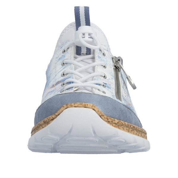 Rieker N42K6-90 (White/Blue) - Women's
