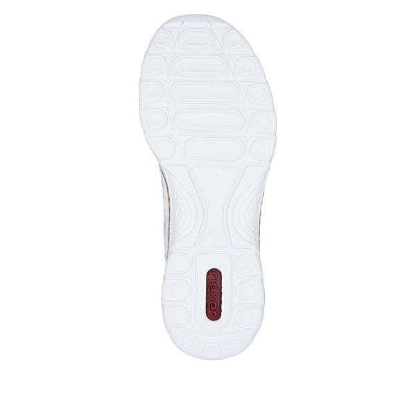 Rieker N42K6-90 (White/Blue) - Women's