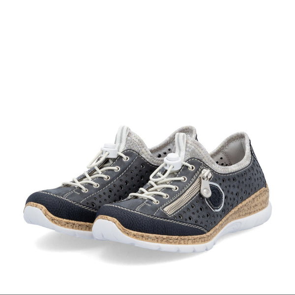 Rieker N42P6-14 (Blue) - Women's