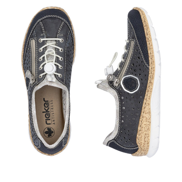 Rieker N42P6-14 (Blue) - Women's