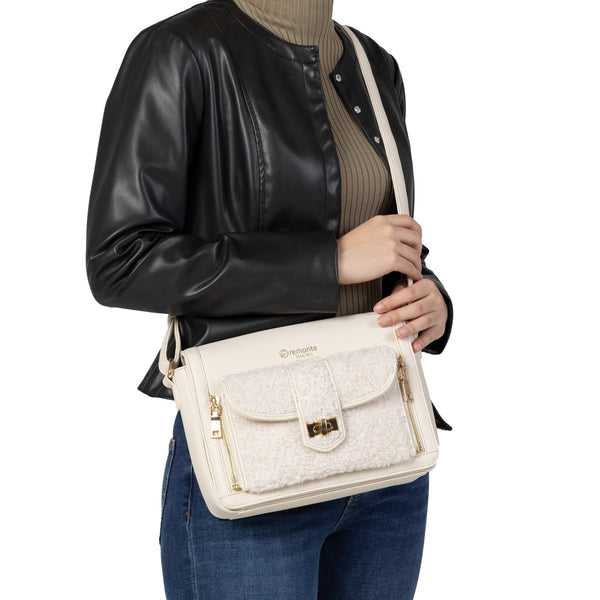 Remonte Handbag Q0723-60 (Cream) - Women's