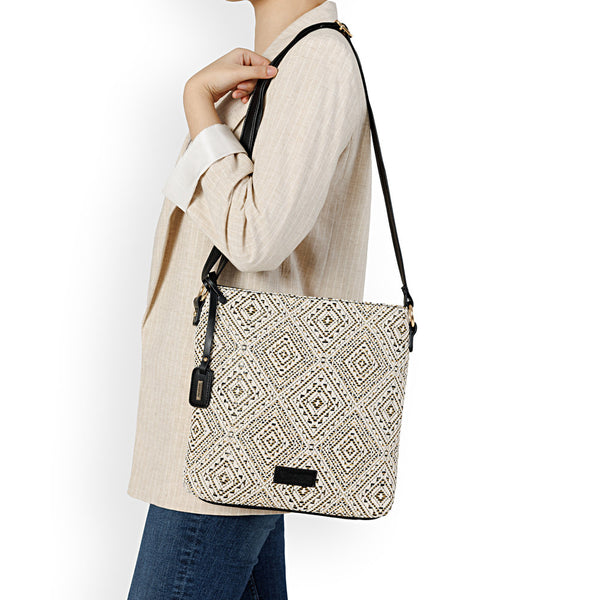Remonte Handbag Q0731-81 (White/Black) - Women's