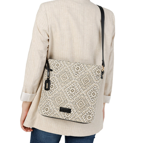 Remonte Handbag Q0731-81 (White/Black) - Women's