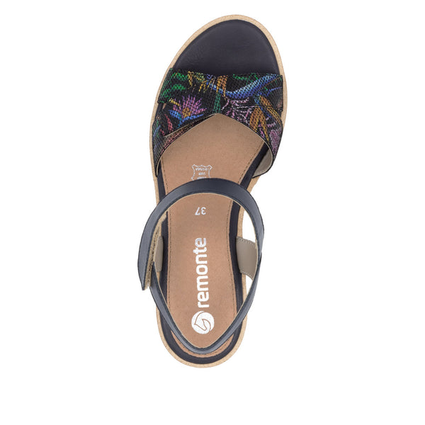 Remonte R6252-15 (Black multi) - Women's