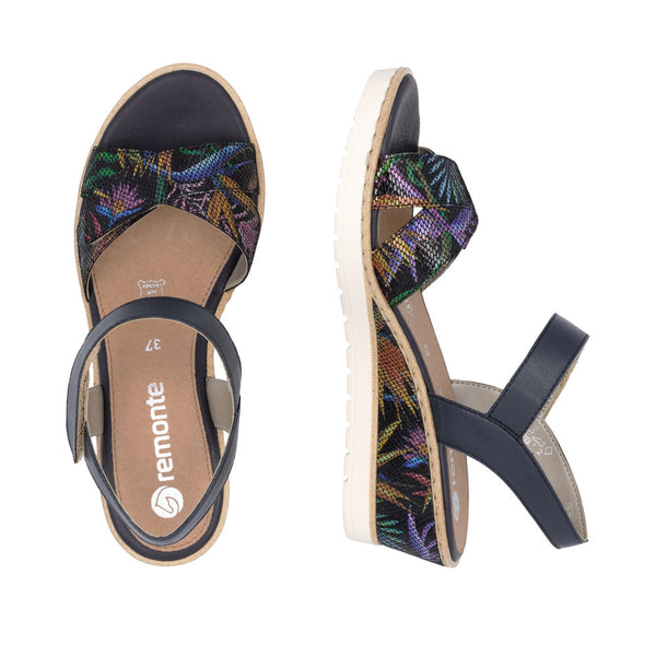 Remonte R6252-15 (Black multi) - Women's