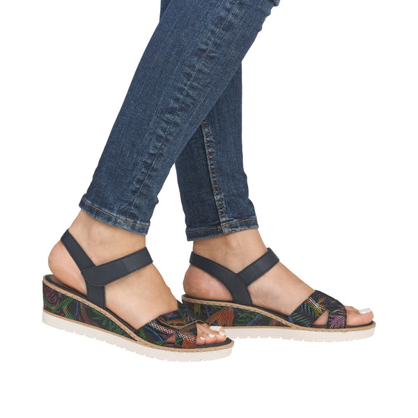 Remonte R6252-15 (Black multi) - Women's