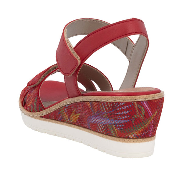 Remonte R6252-33 (Red multi) - Women's