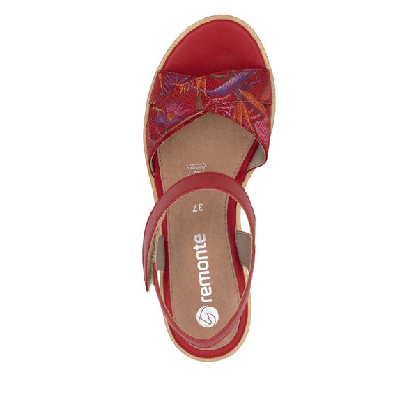 Remonte R6252-33 (Red multi) - Women's