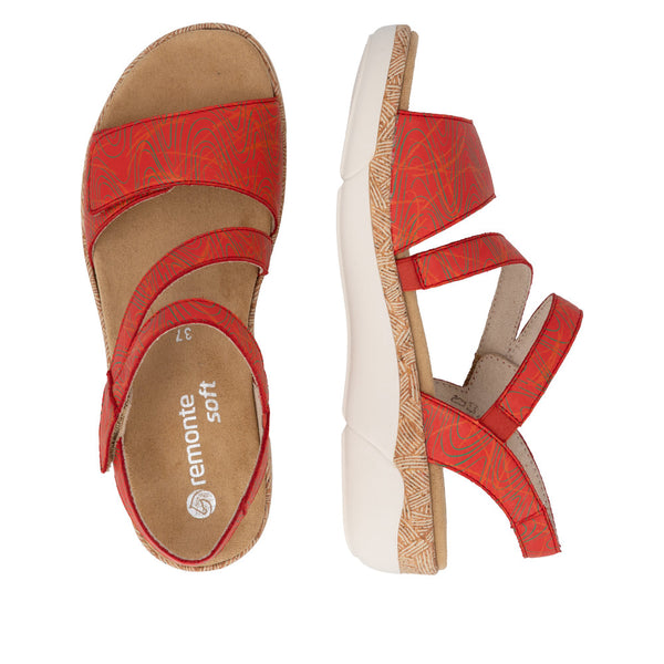 Remonte R6860-33 (Red) - Women's