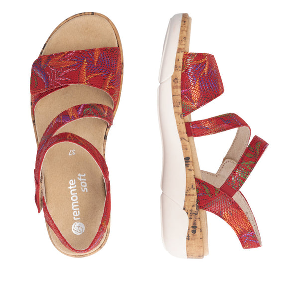 Remonte R6860-90 (Red multi) - Women's