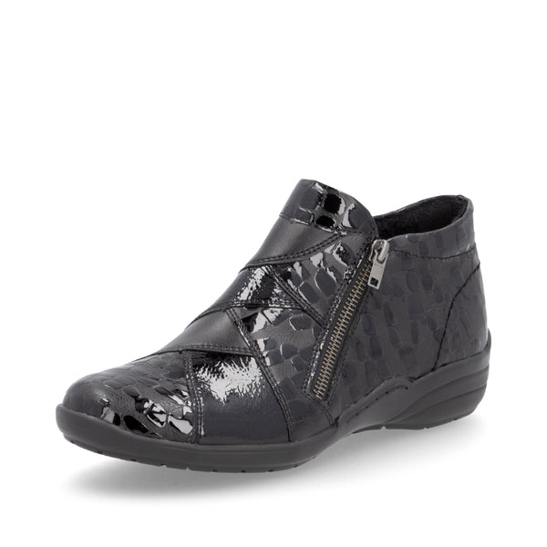 Remonte R7674-04 (Black Patent) - Women's