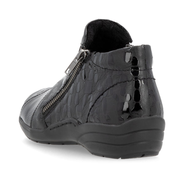 Remonte R7674-04 (Black Patent) - Women's