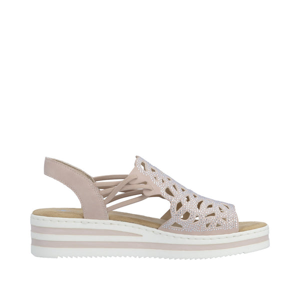 Rieker V0241-31 (Rose Gold) - Women's